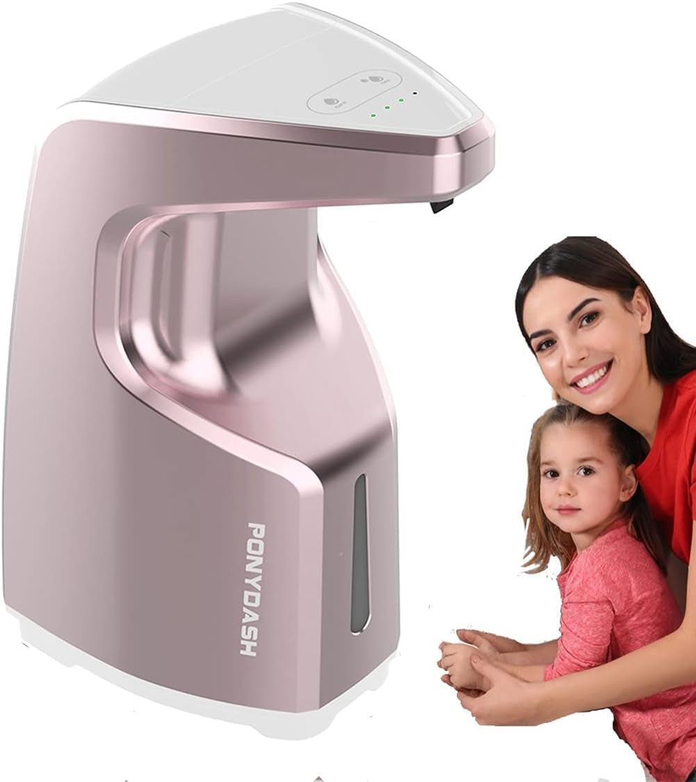 Soap Dispenser, Automatic Soap Dispenser Touchless,Dish Soap Dispenser for Kitchen Bathroom, Hand Soap Dispensers-Infrared Motion Sensor/1 Year Warranty/Touchless High Capacity Auto Soap Dispenser