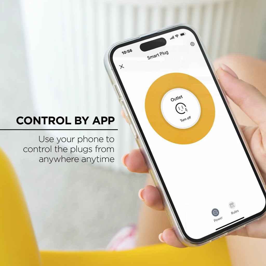 Wi-Fi Plug - Smart Outlet Compatible with Alexa & Google, White (3-Pack)