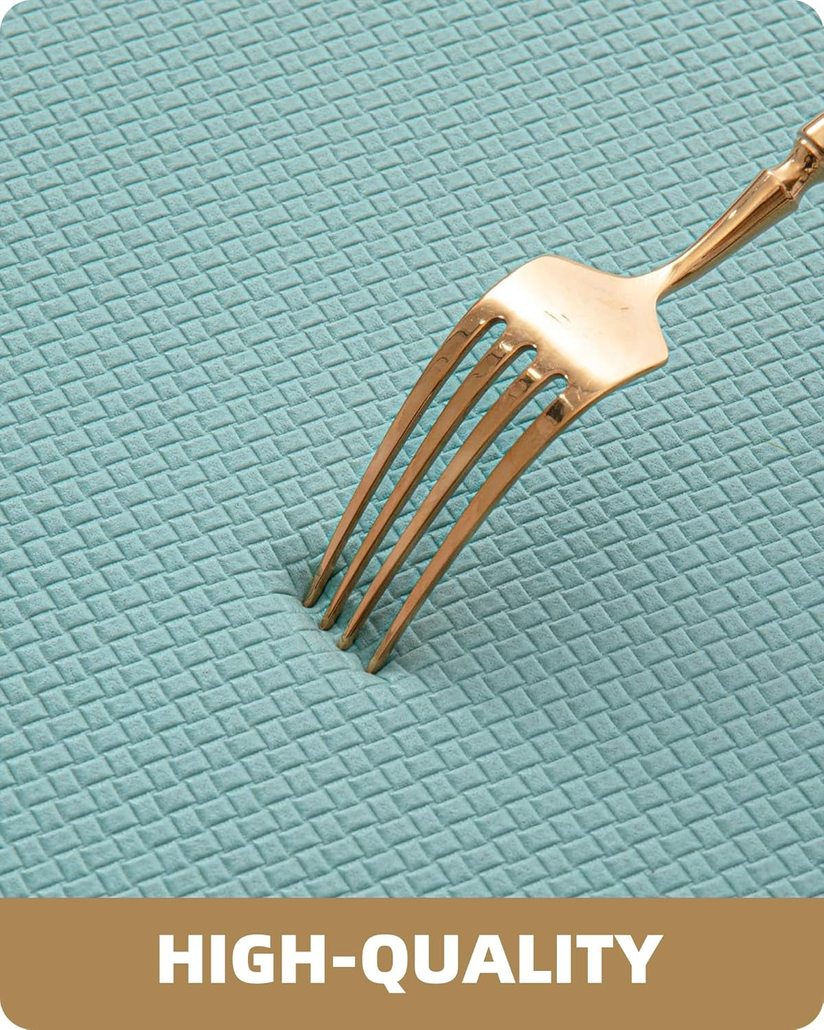 anti Fatigue Cushion Kitchen Mat for Floor -17"X59",Easy Clean, Water & Oil Proof, anti Slip, Foam Rubber Runner Rug for Front Sink Comfort Standing,Teal