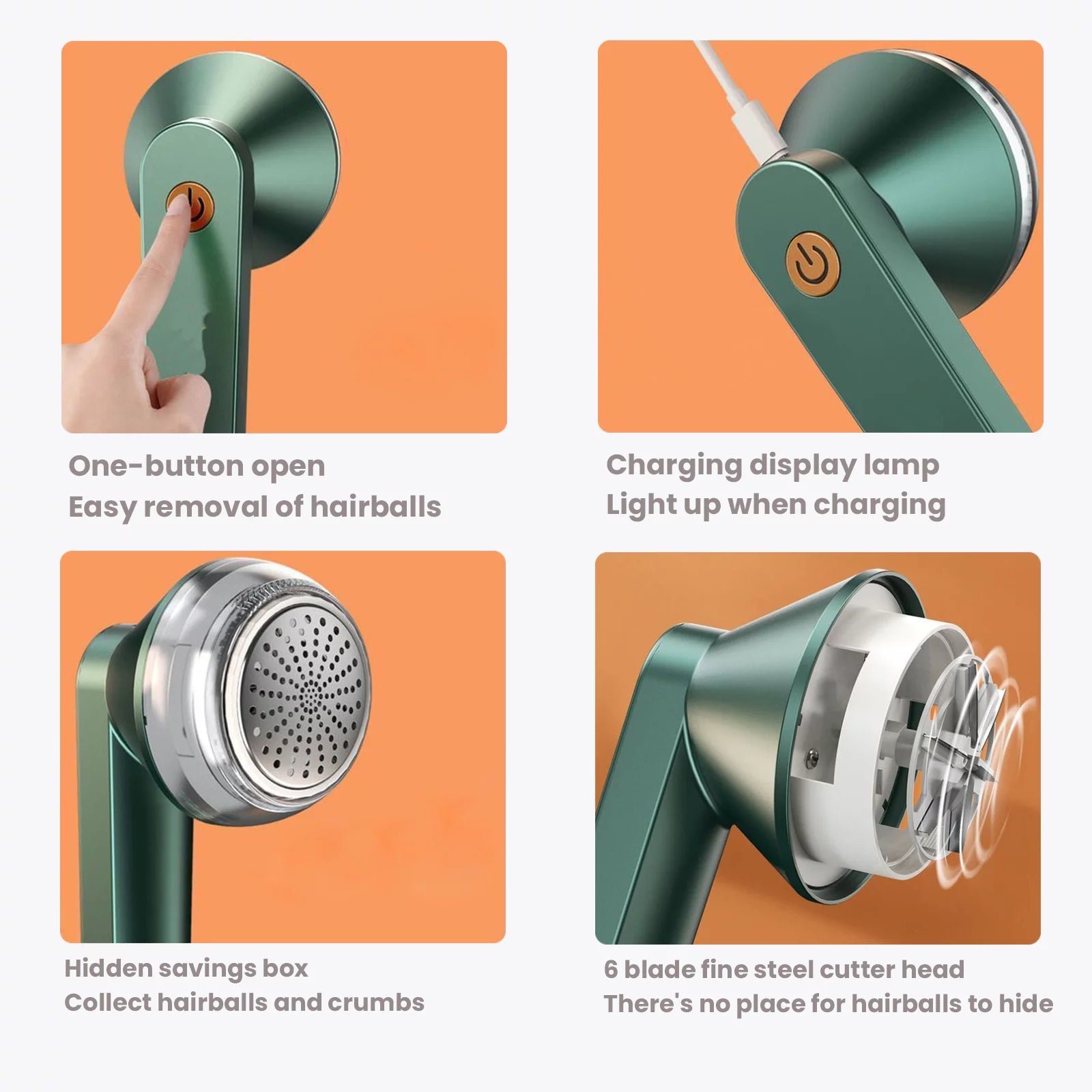 Rechargeable Fabric Shaver Electric Lint Remover Sweater Shavers to Remove Pilling, Portable Lint Remover for Clothes