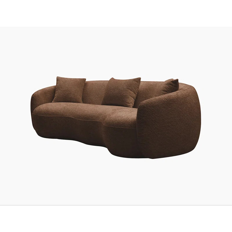 Yazgur 93.6" Curved Modern Upholstered Sofa