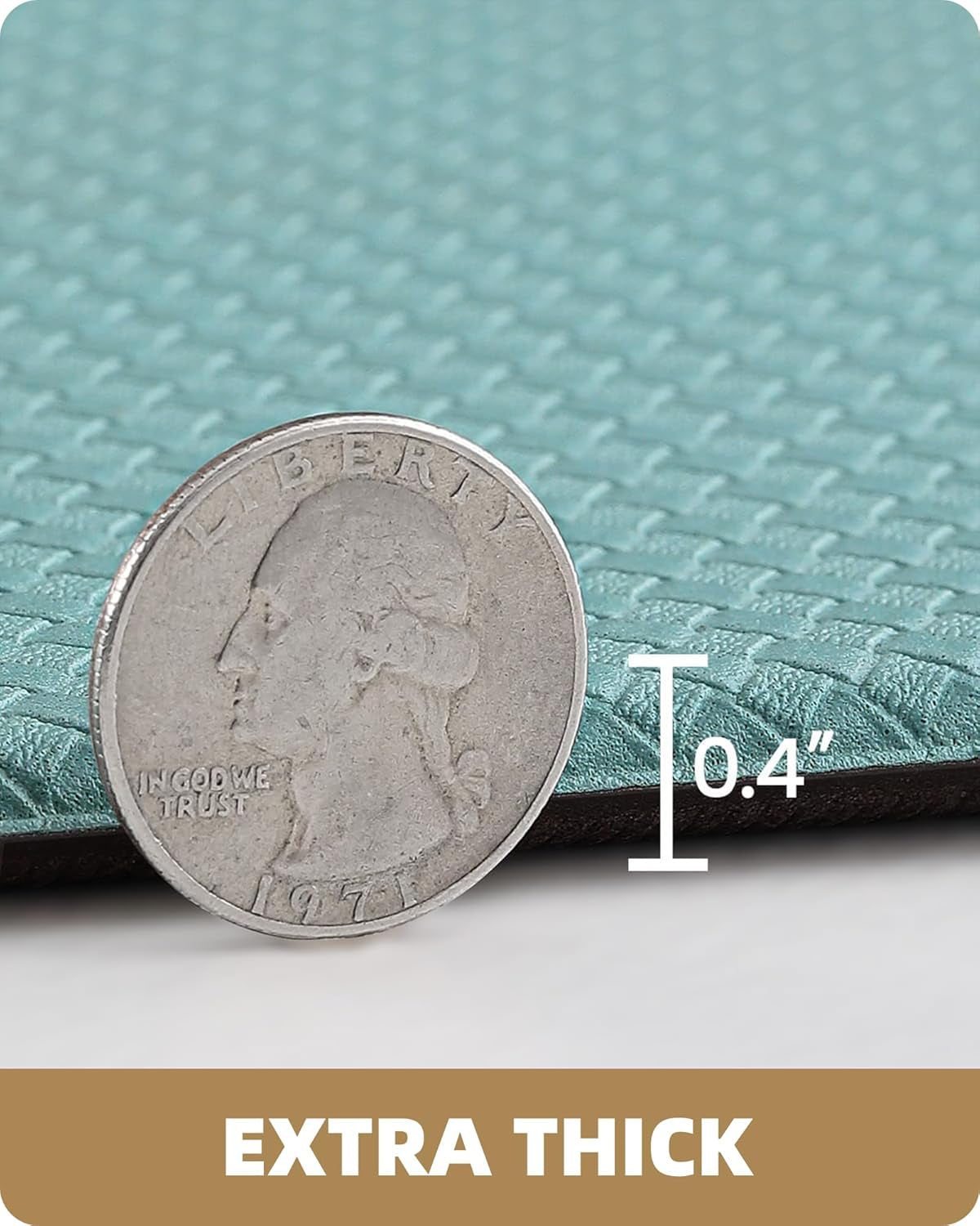 anti Fatigue Cushion Kitchen Mat for Floor -17"X59",Easy Clean, Water & Oil Proof, anti Slip, Foam Rubber Runner Rug for Front Sink Comfort Standing,Teal