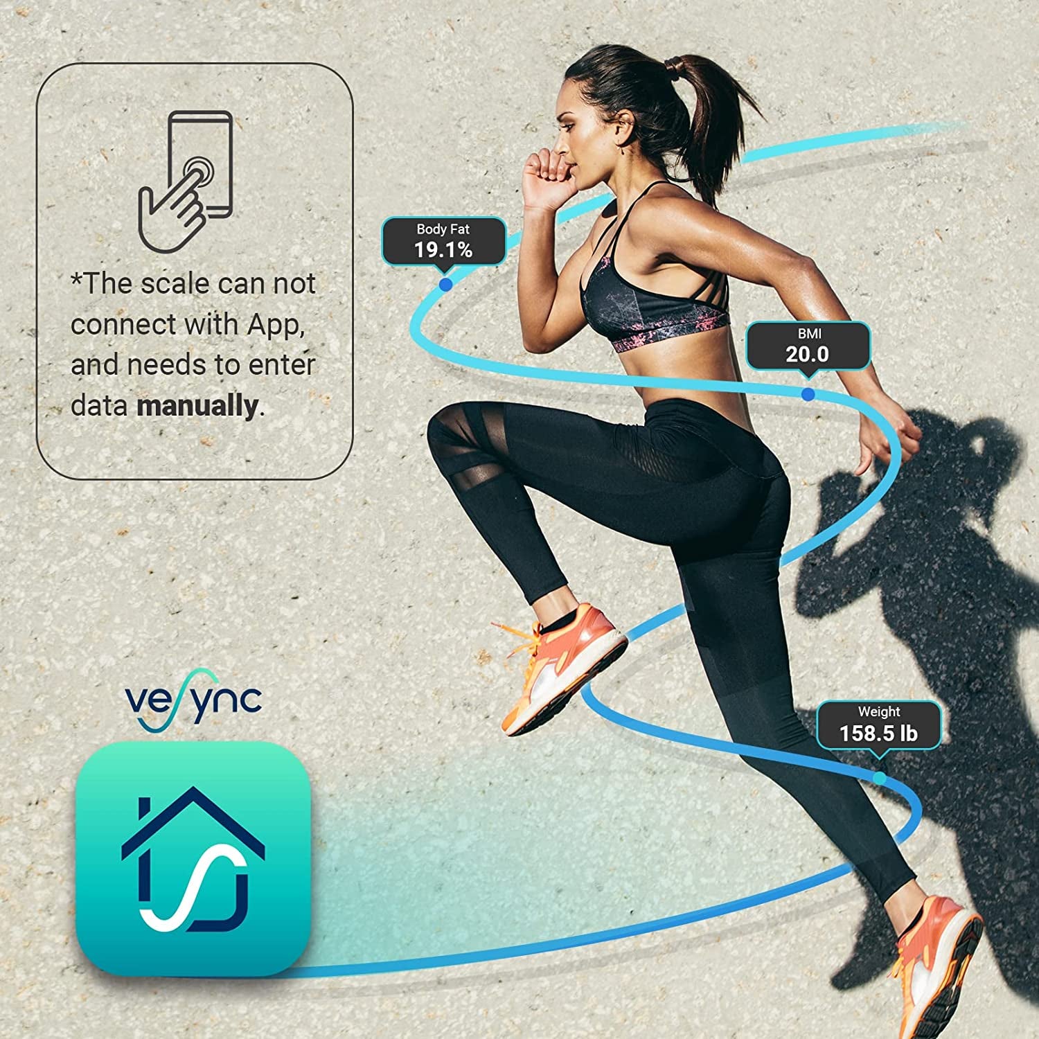 Bathroom Scale for Body Weight, Highly Accurate Digital Electronic Weighing Machine for People, LCD Display, Large Size, 6Mm Tempered Glass for Safe Home Use, Batteries Included, 400 Lbs